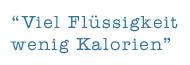 Flüssigkeit Kalorien