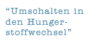 Hungerstoffwechsel