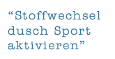 Stoffwechsel Sport